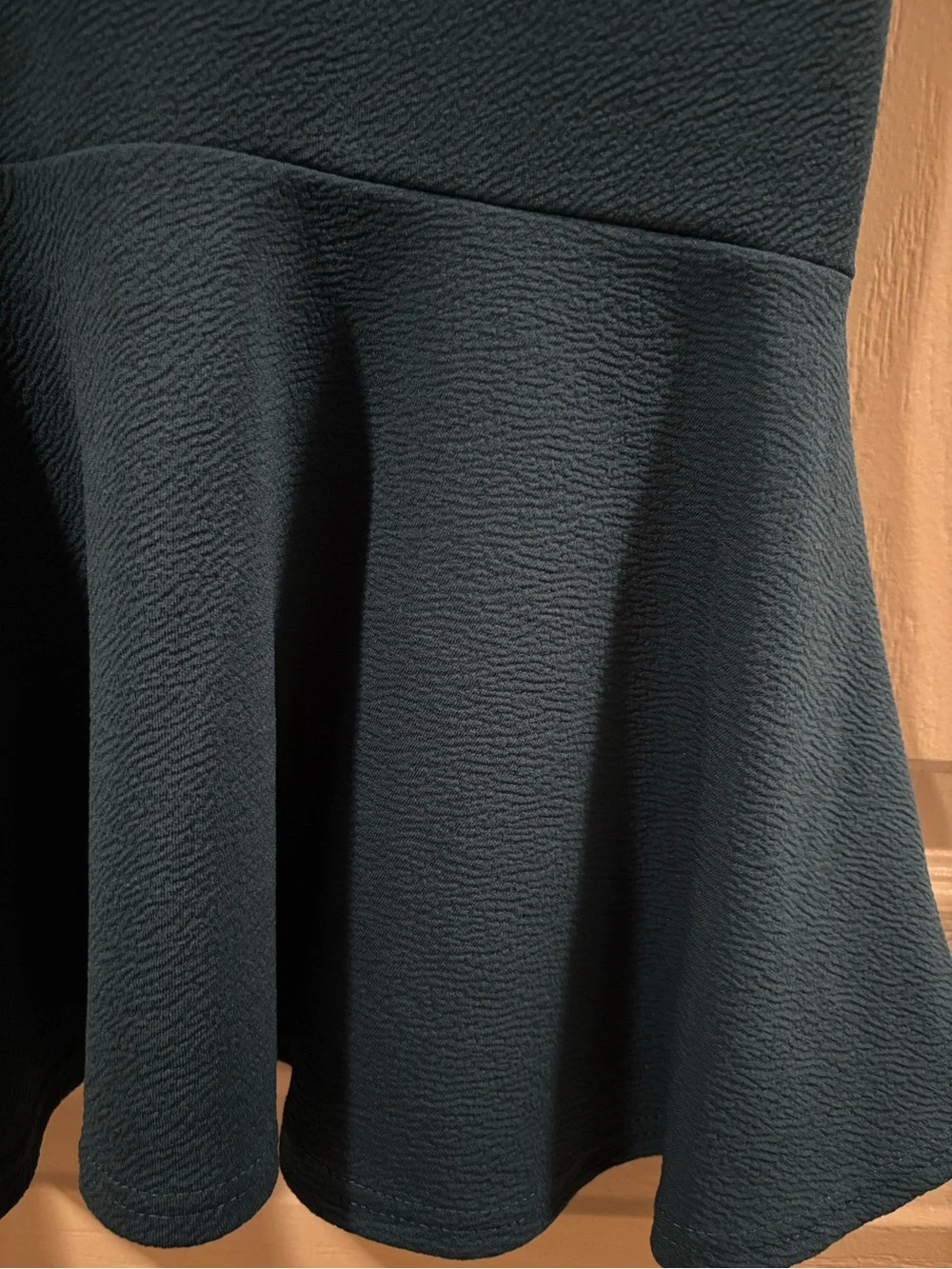 ASOS One-Shoulder Teal Sculpted Mermaid Hem Dress - Picture 3 of 3
